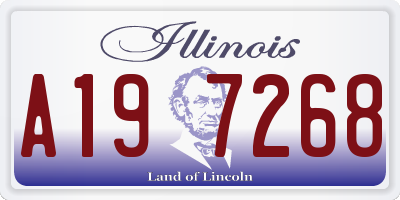 IL license plate A197268