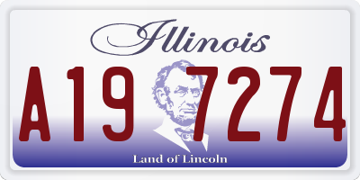 IL license plate A197274