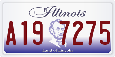 IL license plate A197275