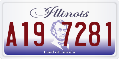 IL license plate A197281