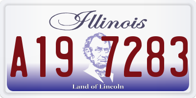IL license plate A197283