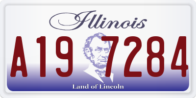IL license plate A197284