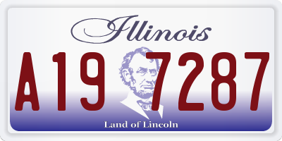 IL license plate A197287