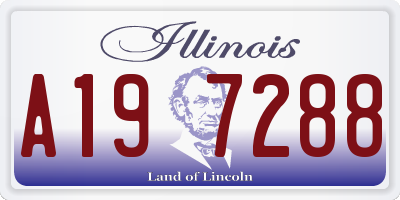 IL license plate A197288