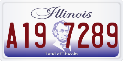 IL license plate A197289