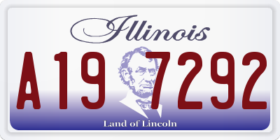 IL license plate A197292