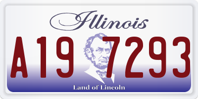 IL license plate A197293