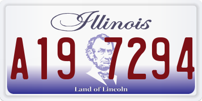 IL license plate A197294
