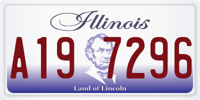 IL license plate A197296