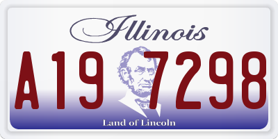 IL license plate A197298