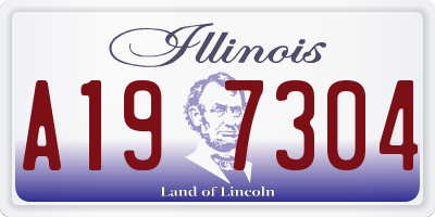IL license plate A197304