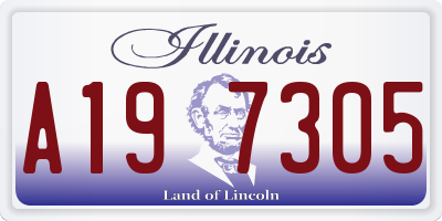 IL license plate A197305