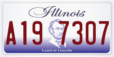 IL license plate A197307