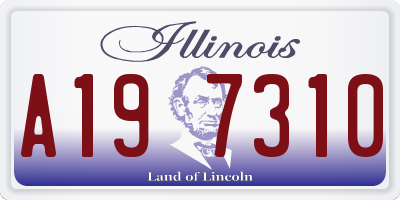 IL license plate A197310