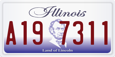 IL license plate A197311