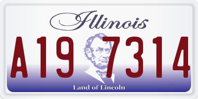 IL license plate A197314