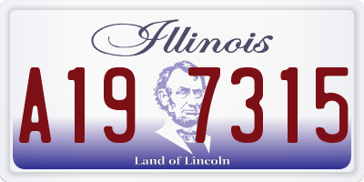 IL license plate A197315