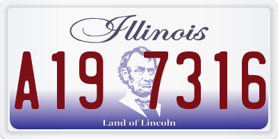 IL license plate A197316