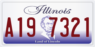 IL license plate A197321