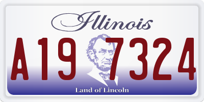 IL license plate A197324