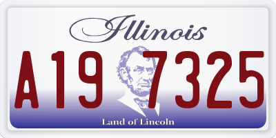IL license plate A197325
