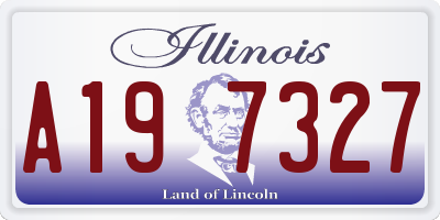 IL license plate A197327