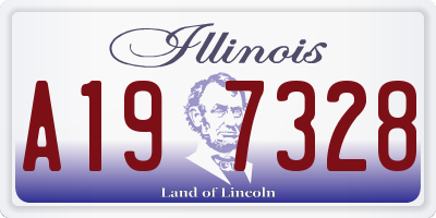 IL license plate A197328
