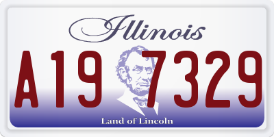IL license plate A197329