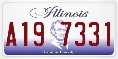 IL license plate A197331