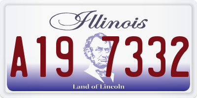 IL license plate A197332