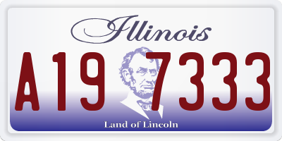 IL license plate A197333