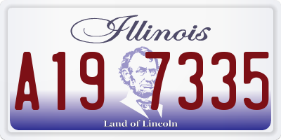 IL license plate A197335