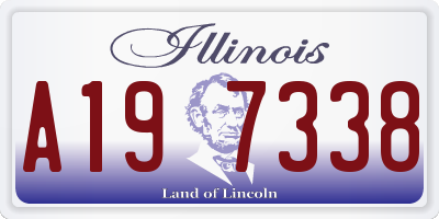 IL license plate A197338