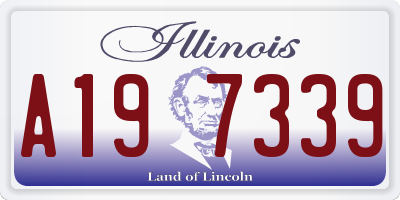 IL license plate A197339