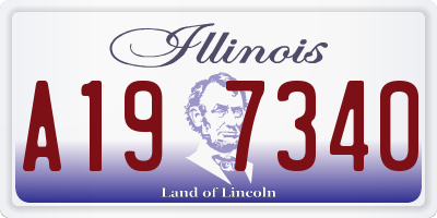 IL license plate A197340