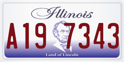 IL license plate A197343