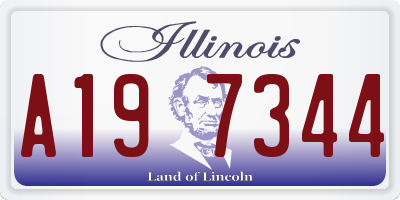IL license plate A197344