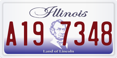 IL license plate A197348