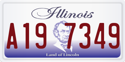 IL license plate A197349