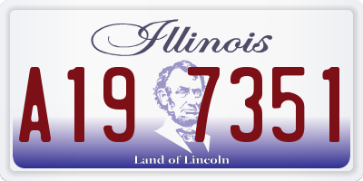 IL license plate A197351