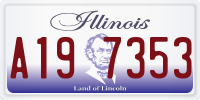 IL license plate A197353