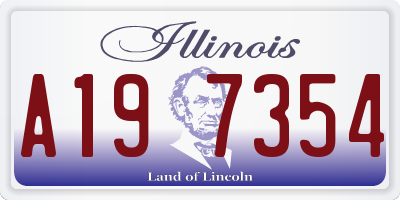 IL license plate A197354