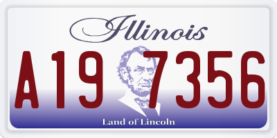IL license plate A197356