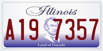 IL license plate A197357