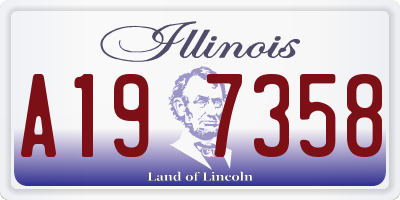IL license plate A197358