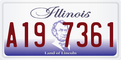 IL license plate A197361