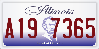 IL license plate A197365