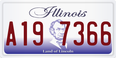 IL license plate A197366