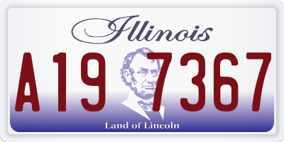 IL license plate A197367