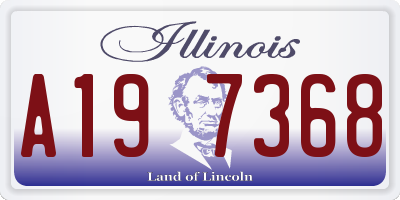 IL license plate A197368